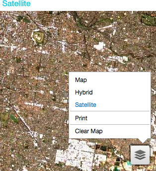 Screenshot: Satellite view