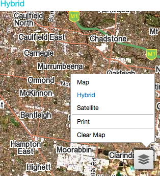 Screenshot: Hybrid view